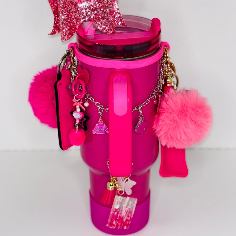 ✨Barbie Pink Tumbler & Barbie Accessories ✨ - Picture 5 of 6